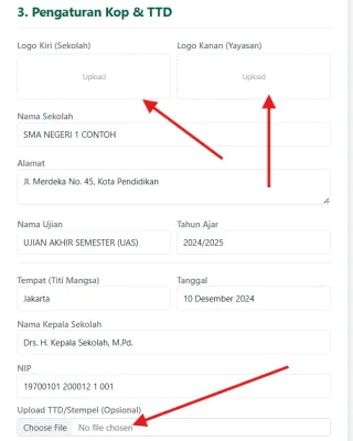 Pengaturan Kop & TTD