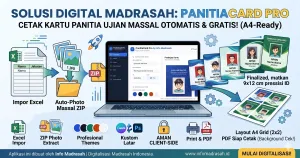 Cetak Kartu Panitia Ujian Massal Otomatis dengan PanitiaCard Pro