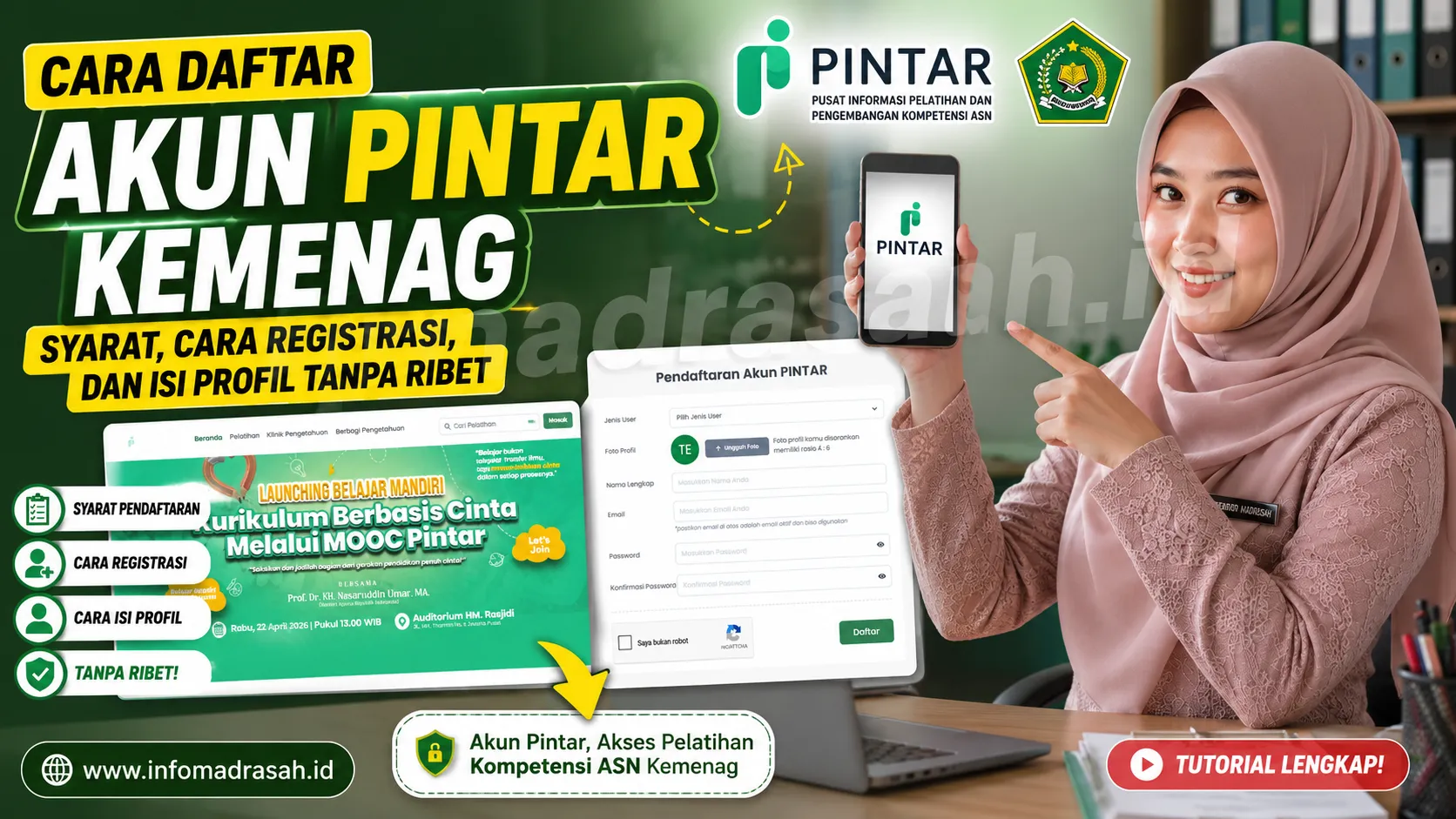 Cara Daftar Akun Pintar Kemenag Syarat, Cara Registrasi, dan Isi Profil Tanpa Ribet