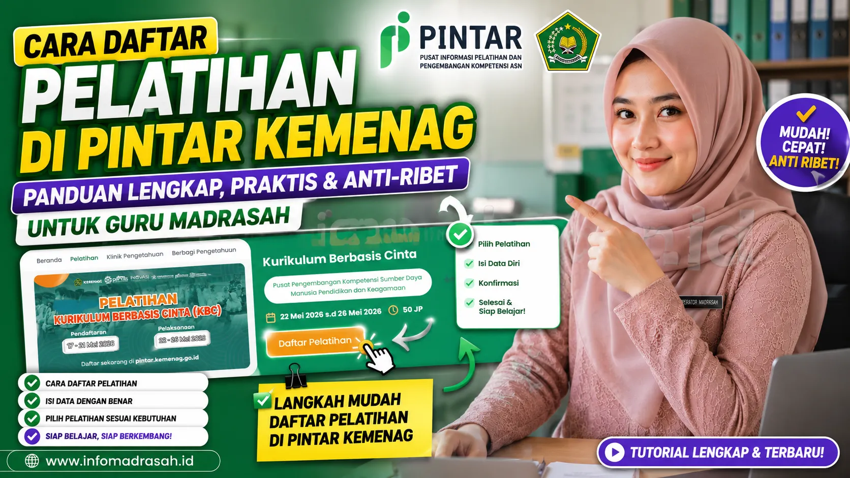 Cara Daftar Pelatihan di Pintar Kemenag