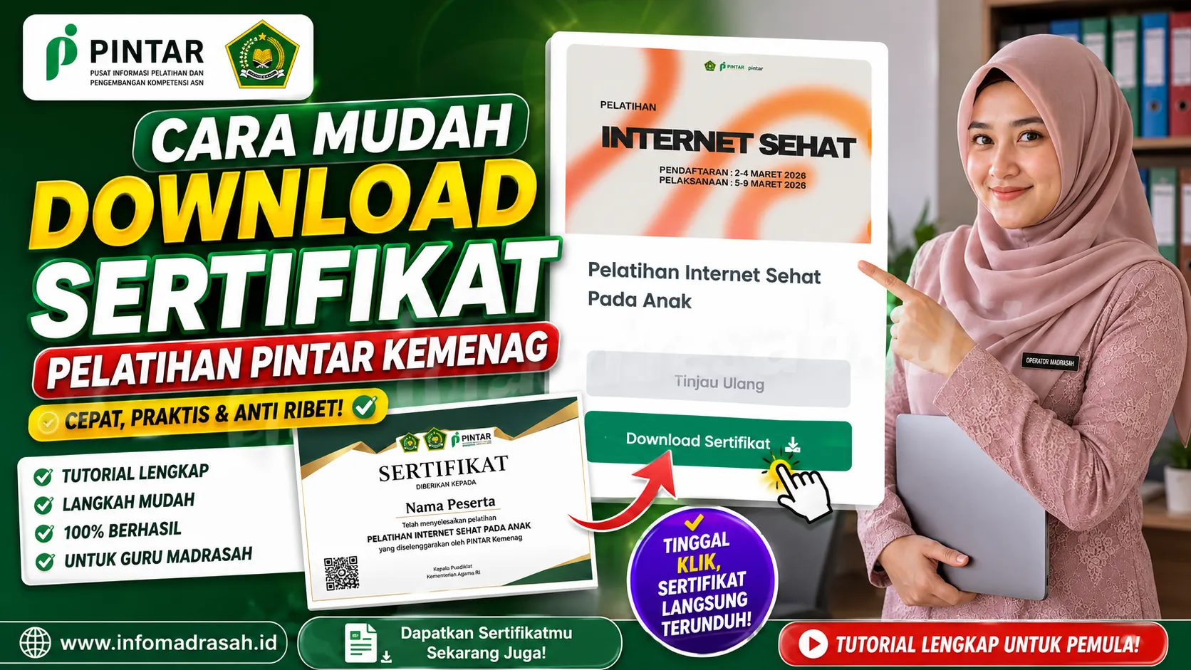 Cara Mudah Download Sertifikat Pelatihan Pintar Kemenag